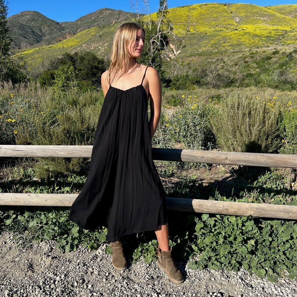 TYSA Sonoma Playsuit Black Jumpsuit Pockets Relaxed Fit SZ M / L